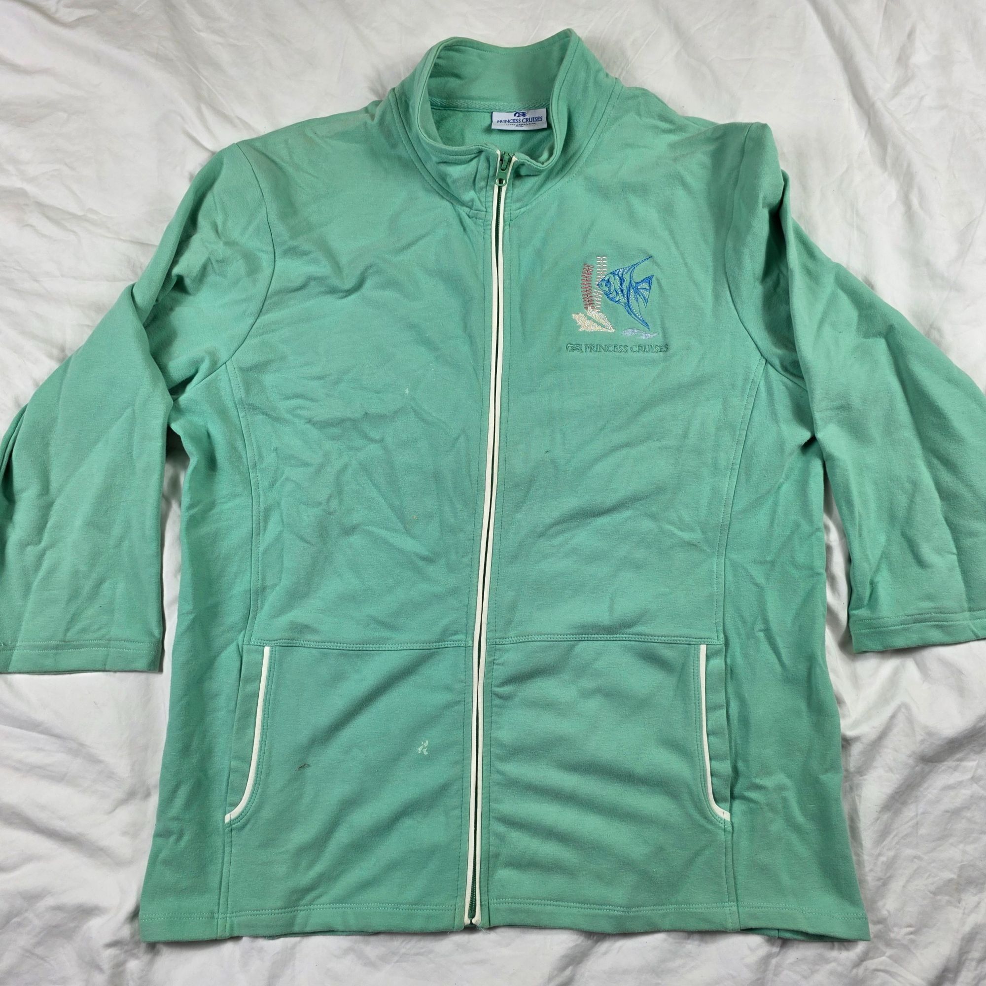 Other Princess Cruises Womens XXL Mint Green Full Zip Jacket Casua Size XXL / US 16-18 / IT 52-54 - 1 Thumbnail