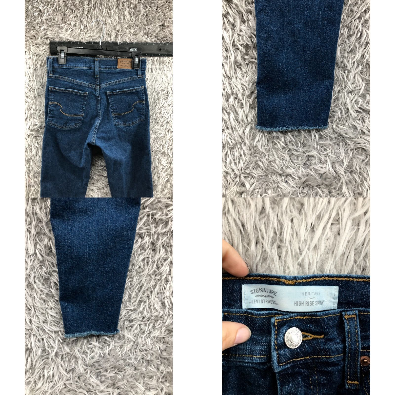 Levi's Levi's Heritage High Rise Skinny Jeans Size 4 Womens Medium Wash Blue Denim 5-Pocket Zipper Button Levi's Brand Mens Womens Girls ASR Size 27" / US 4 / IT 40 - 8 Thumbnail