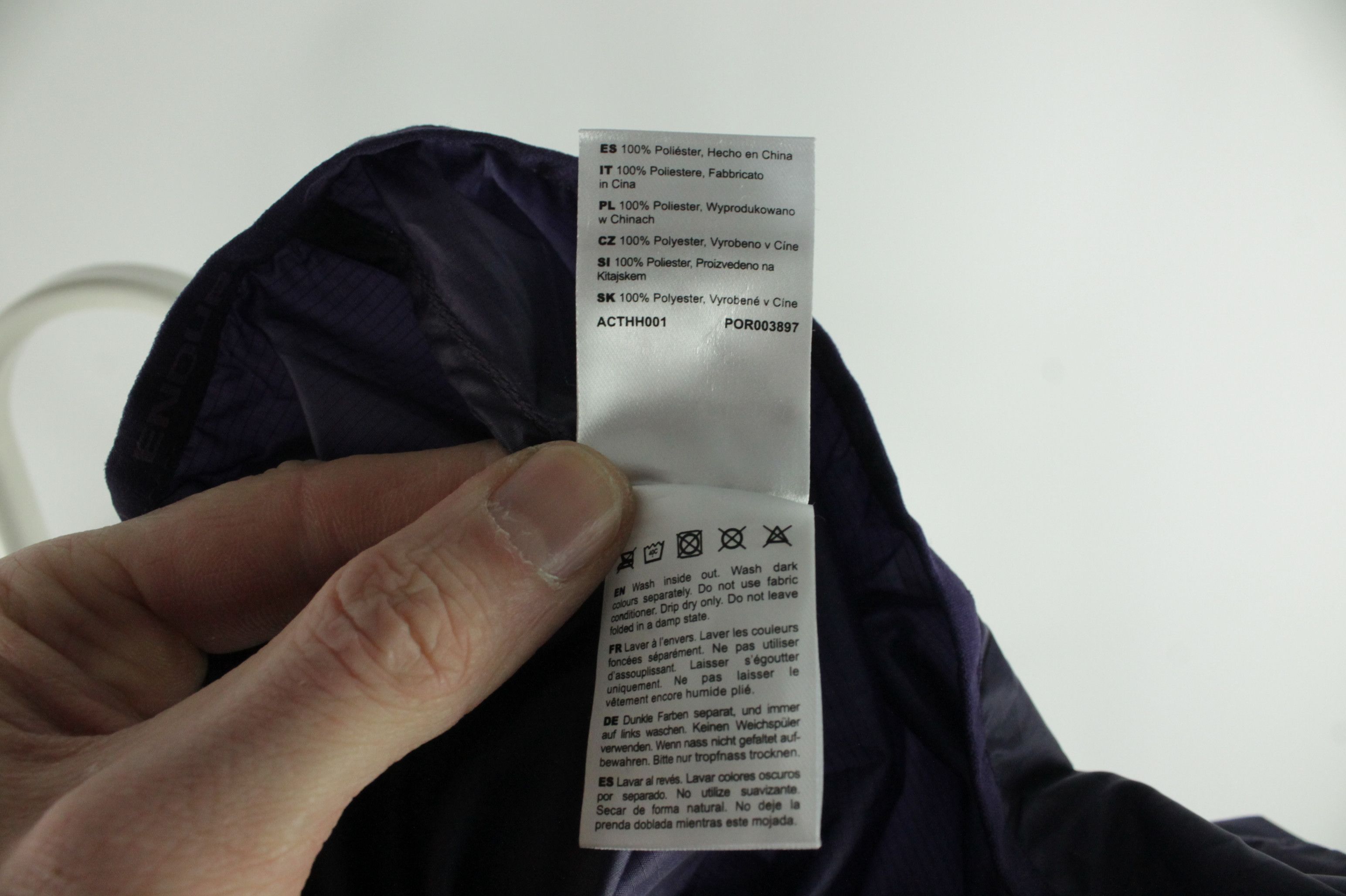 Other Endura Pakajak Womens Cycling Jacket Purple E9056 Size L / US 10 / IT 46 - 8 Thumbnail