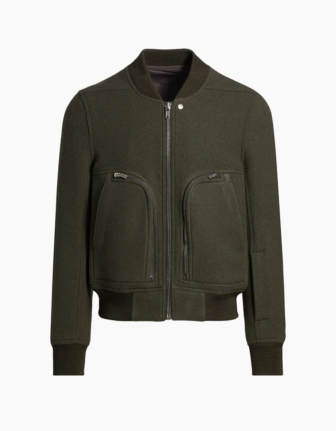 Rick Owens Wool Rick Owens Bauhaus Bomber Jacket Size US M / EU 48-50 / 2 - 1 Thumbnail