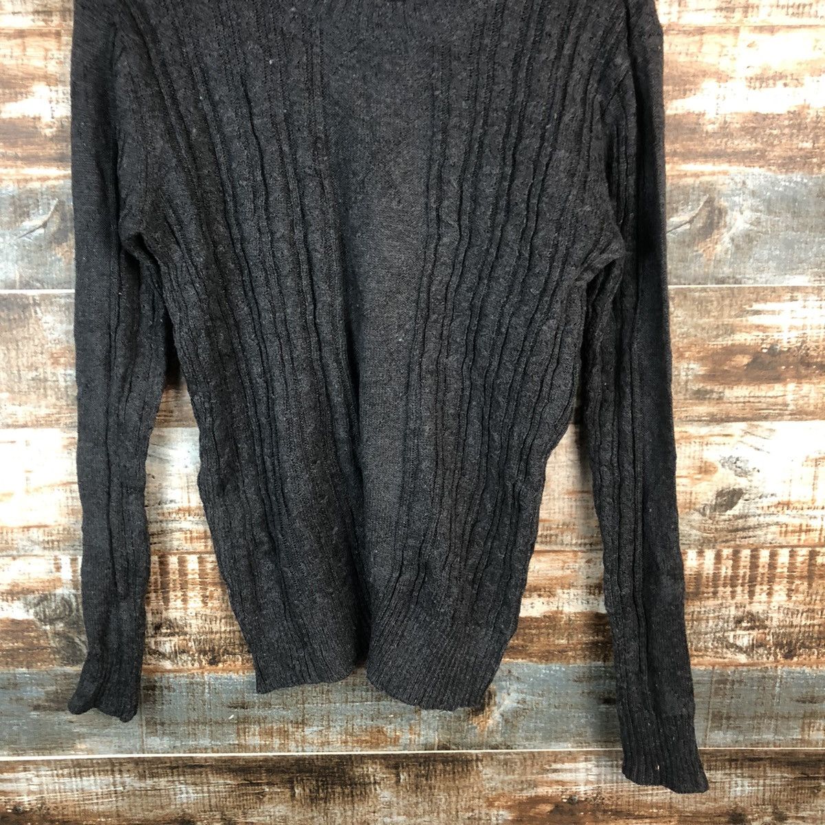 Homespun Knitwear × Japanese Brand Gteel Brawn Grey Knitwear #A1994 Size L / US 10 / IT 46 - 6 Thumbnail