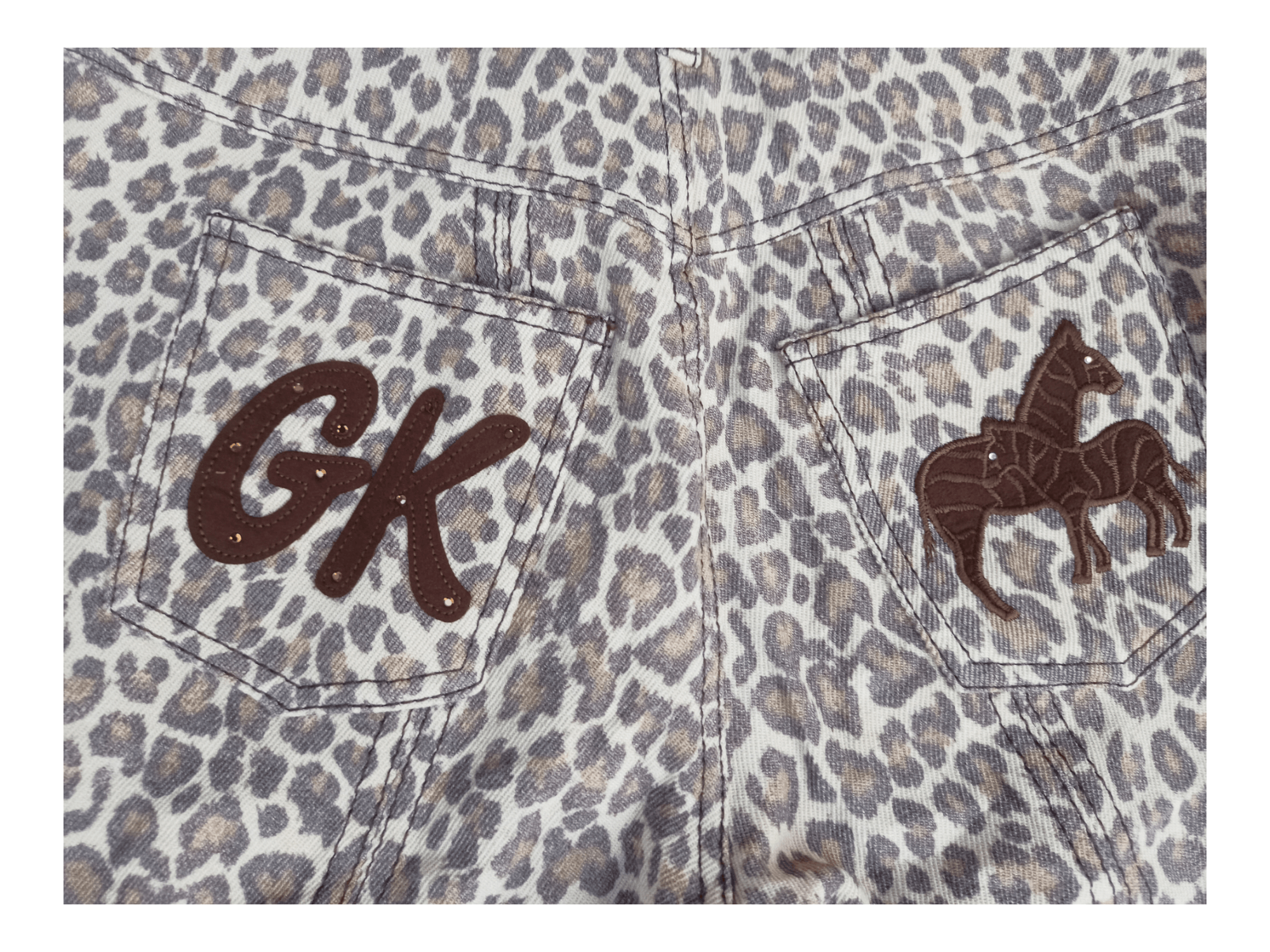 Japanese Brand GK Leopard Design Lace Up Flare Pants Size 24" / US 00 / IT 34 - 13 Thumbnail