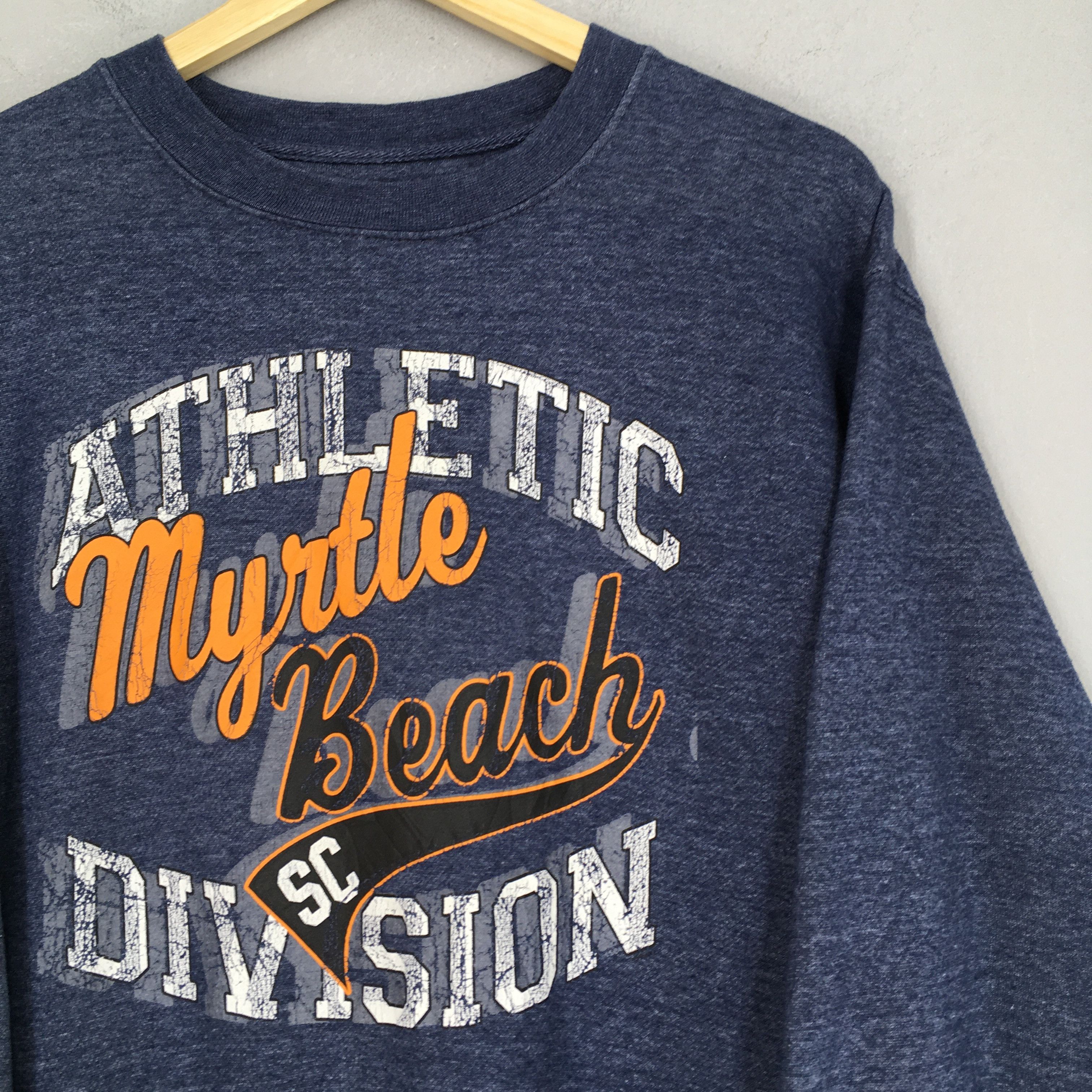 Pacific and Co. Vintage Y2K Myrtle Beach Blue Sweatshirts Medium Size US M / EU 48-50 / 2 - 2 Thumbnail