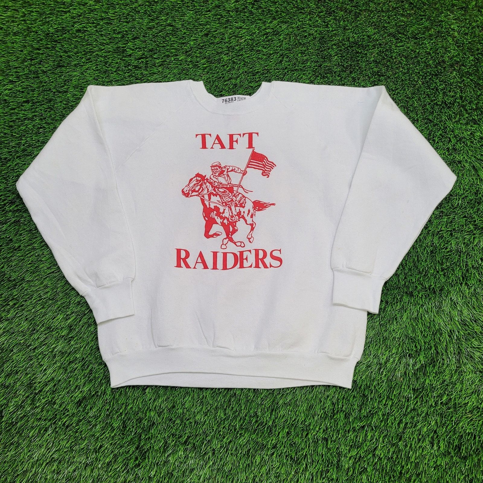 Fruit Of The Loom Vintage 1991 Taft-Raiders Sweatshirt Women Large 20x22 Texas Size L / US 10 / IT 46 - 1 Thumbnail