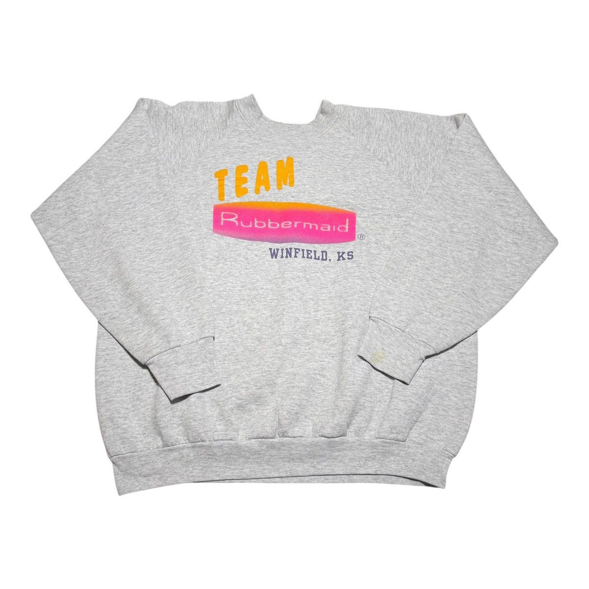 Fruit Of The Loom × Vintage Vintage 90s Team Rubbermaid Bandaid Sweatshirt Women’s XL Size XL / US 12-14 / IT 48-50 - 1 Thumbnail