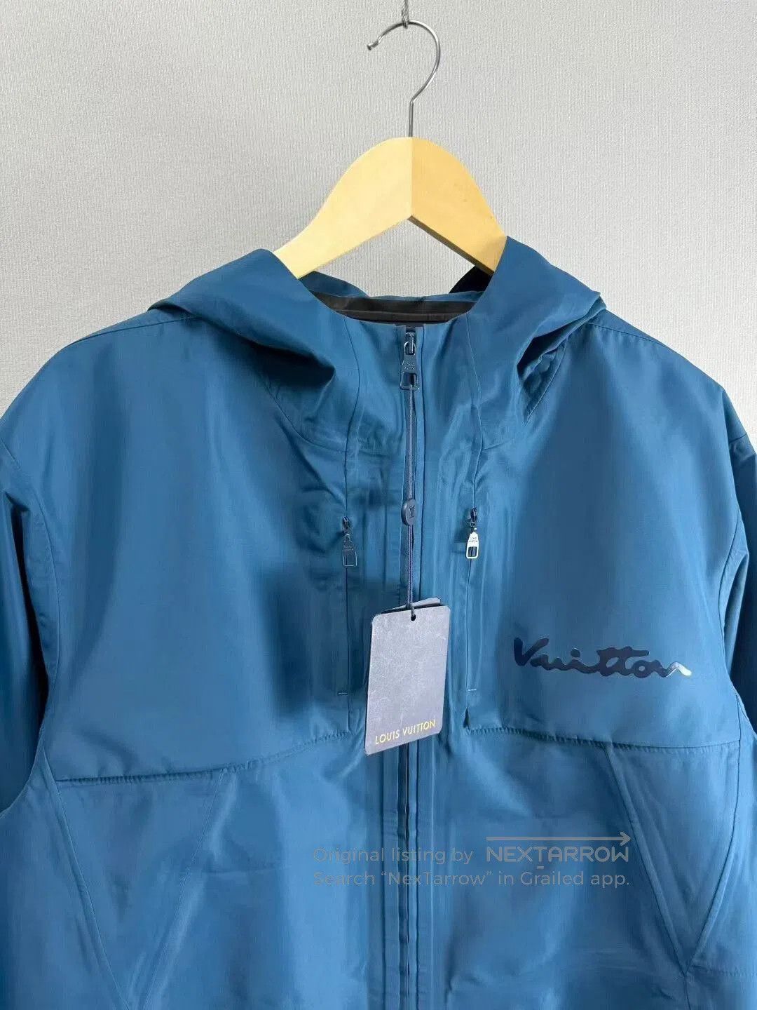 Louis Vuitton Louis Vuitton LV Printed Logo Blue Windbreaker. Size US M / EU 48-50 / 2 - 2 Thumbnail