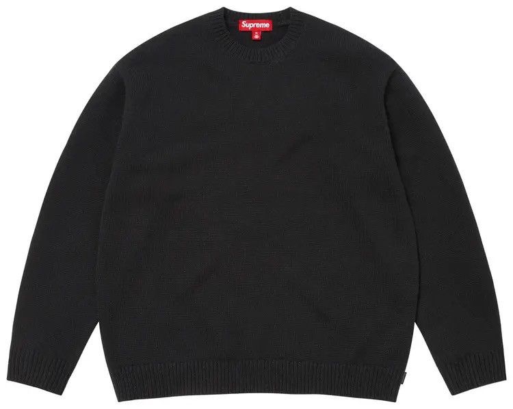 Supreme Supreme Angora Script Sweater Black Size Medium In Hand Size US M / EU 48-50 / 2 - 2 Thumbnail