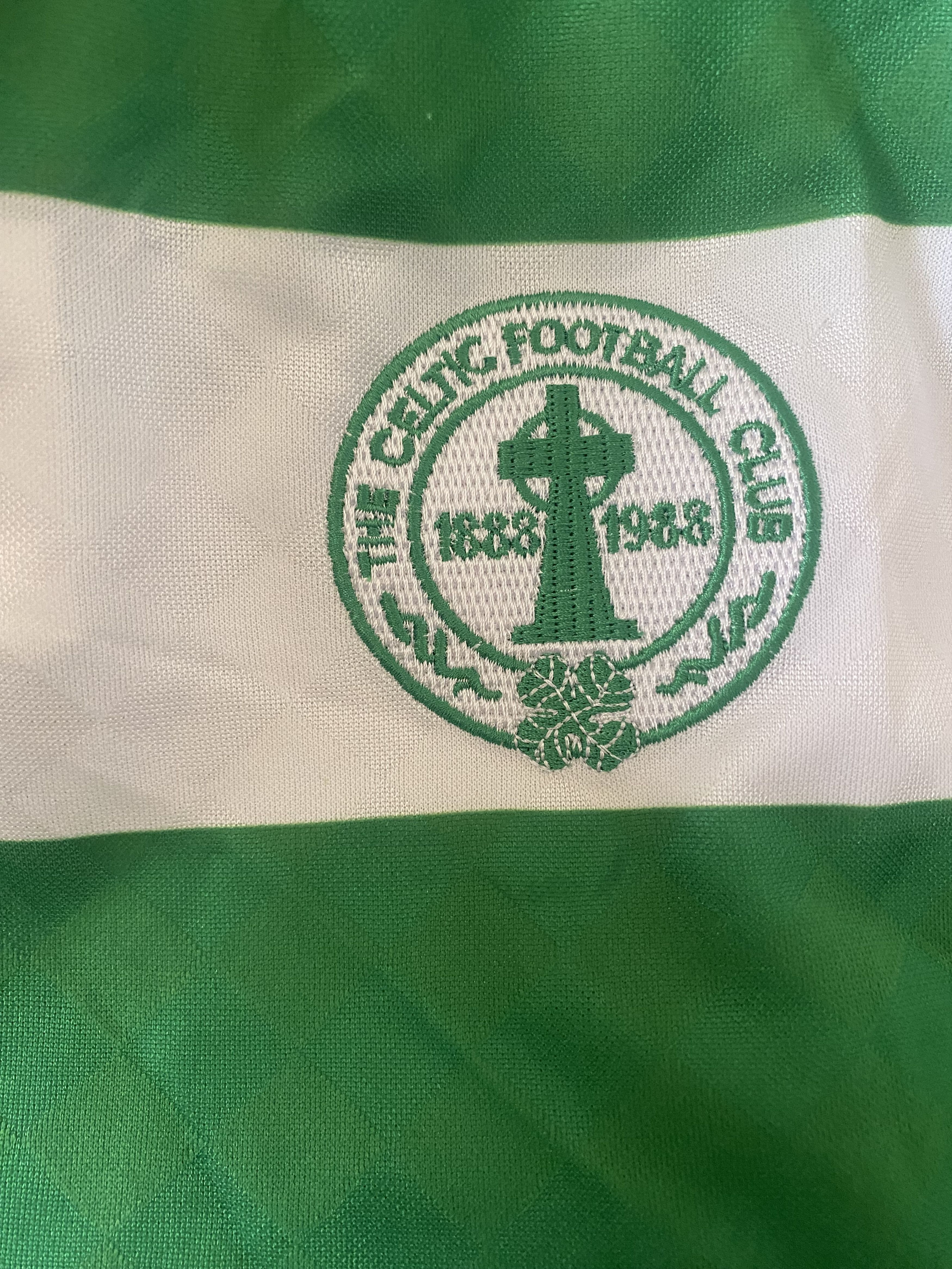 Other Vintage Jersey CELTIC GLASGOW F.C. 1988 - Retro - L - UNIQUE Size US L / EU 52-54 / 3 - 4 Thumbnail