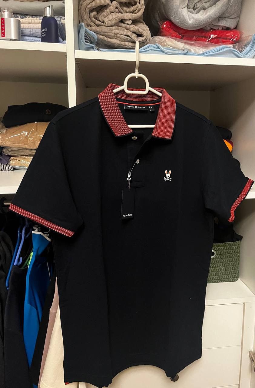 PSYCHO BUNNY Rodeo Pique Polo ‘Navy’