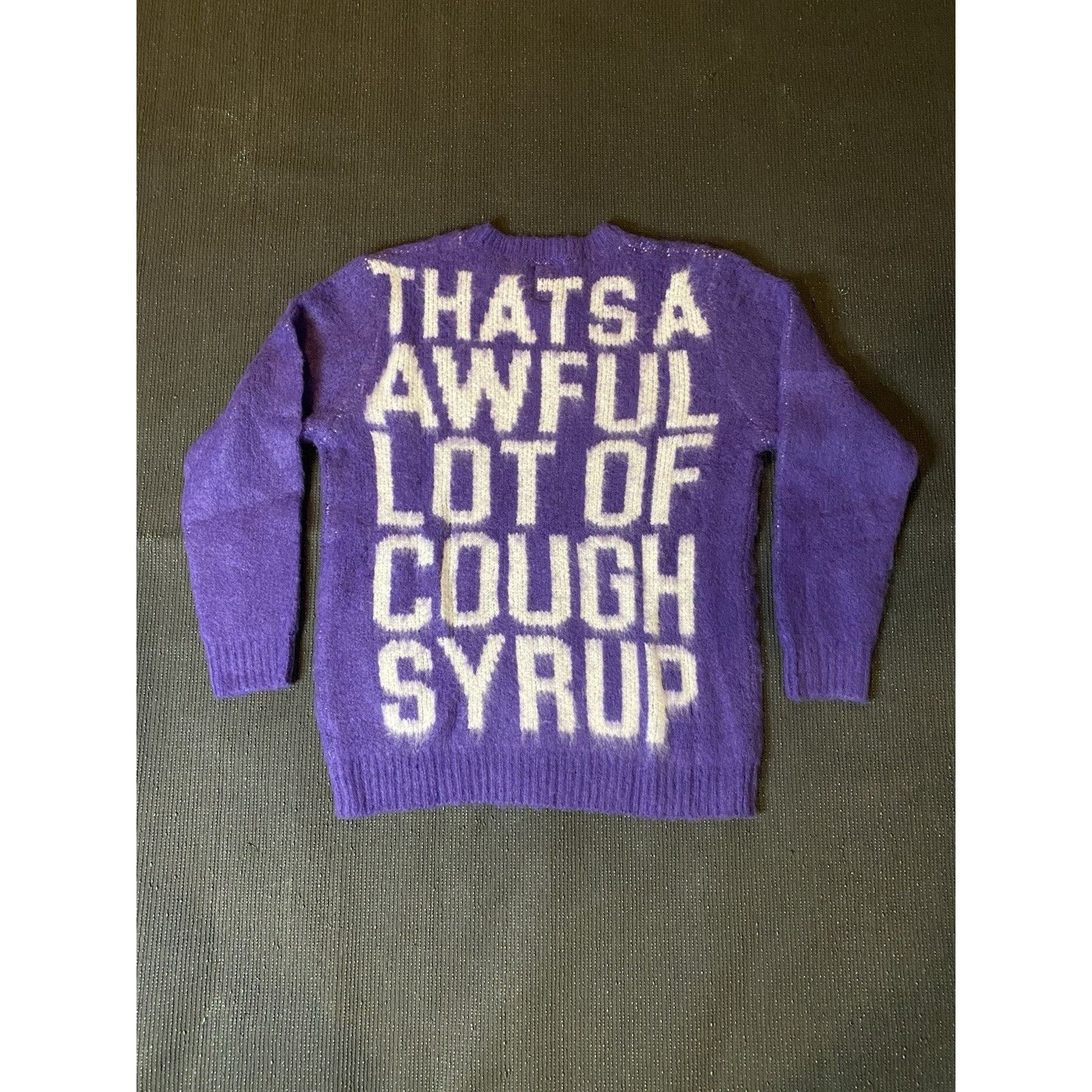 Awful Lot of Cough Syrup Size L - Cough Syrup Mohair Sweater ' Purple ' | NEW! Size US L / EU 52-54 / 3 - 5 Thumbnail
