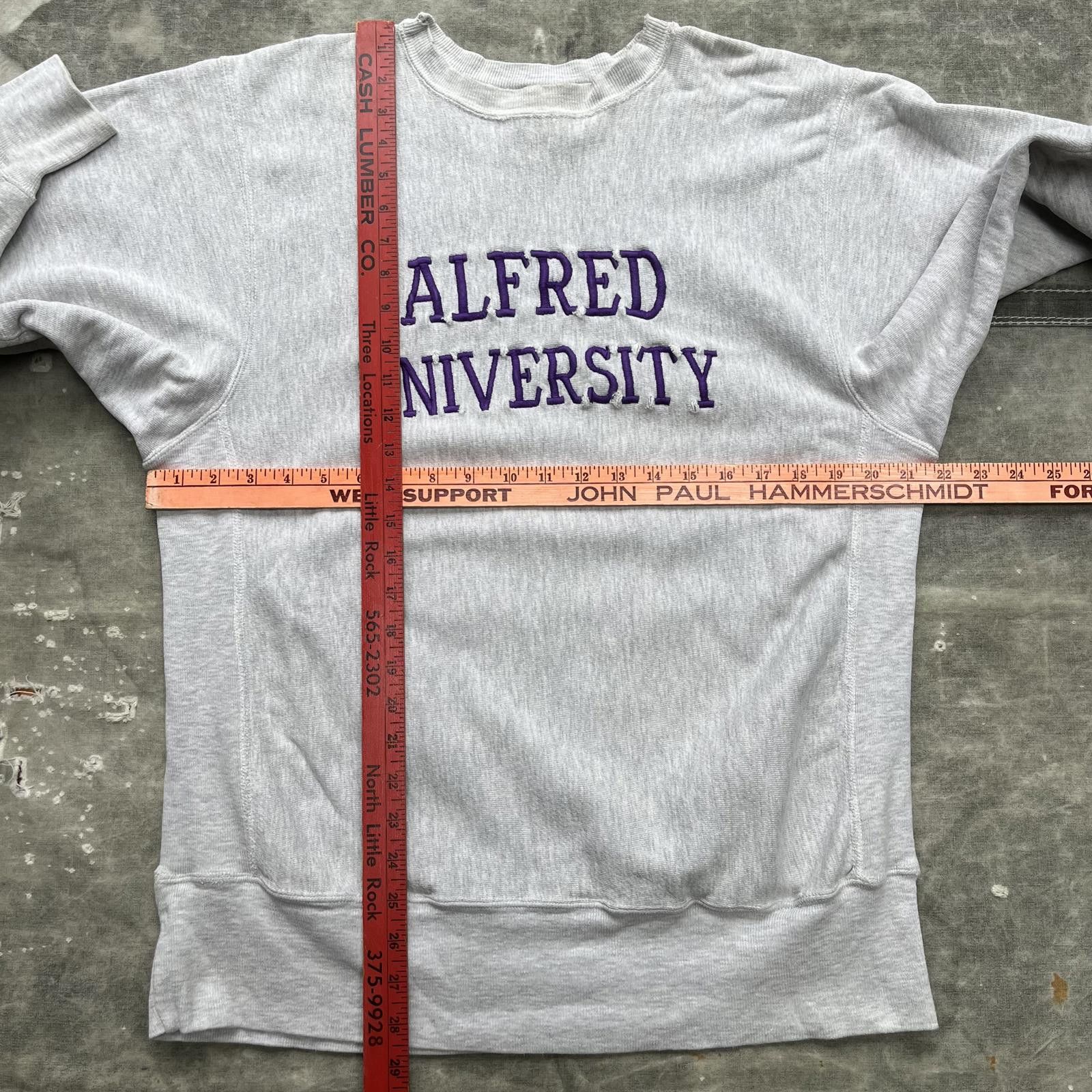 Champion × Vintage Vintage Champion Reverse Weave Alfred University Sweatshirt Size US XL / EU 56 / 4 - 3 Thumbnail