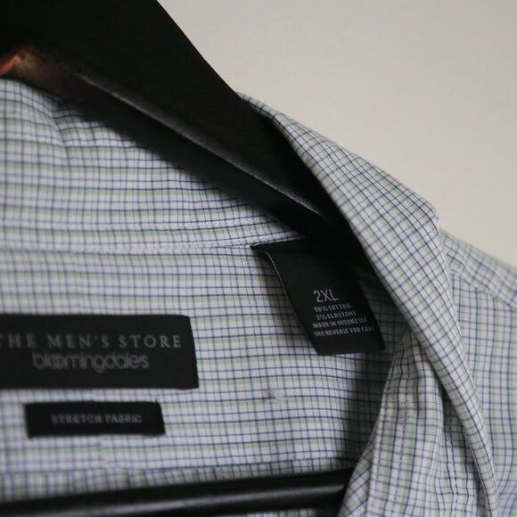 Bloomingdale's The Men's Bloomingdale's Green Multi Plaid Button Down Size US XXL / EU 58 / 5 - 3 Thumbnail