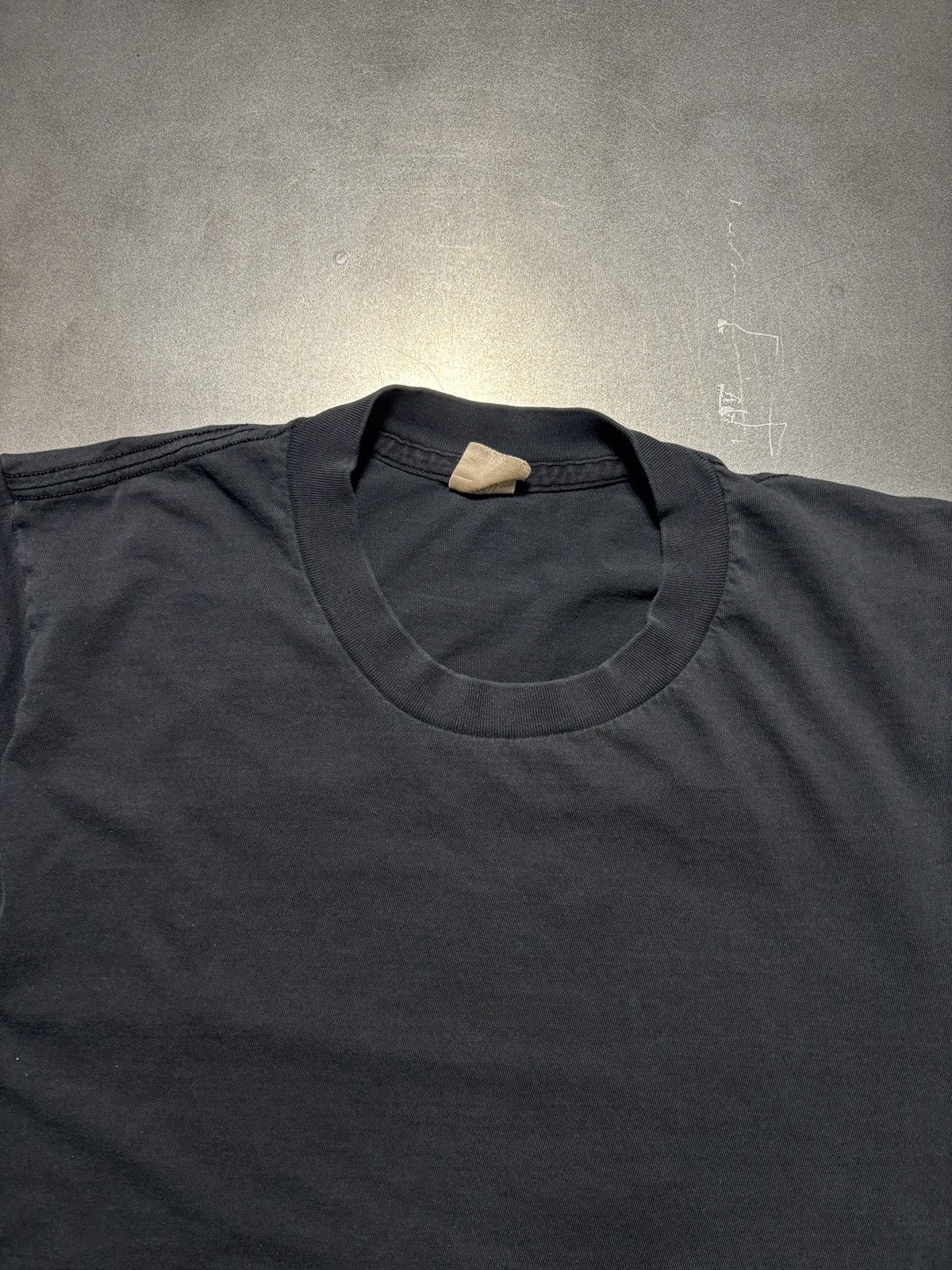 Vintage 1990s Blank Tee Vintage Black T-Shirt 90s Stanfields Canada Size US M / EU 48-50 / 2 - 3 Thumbnail