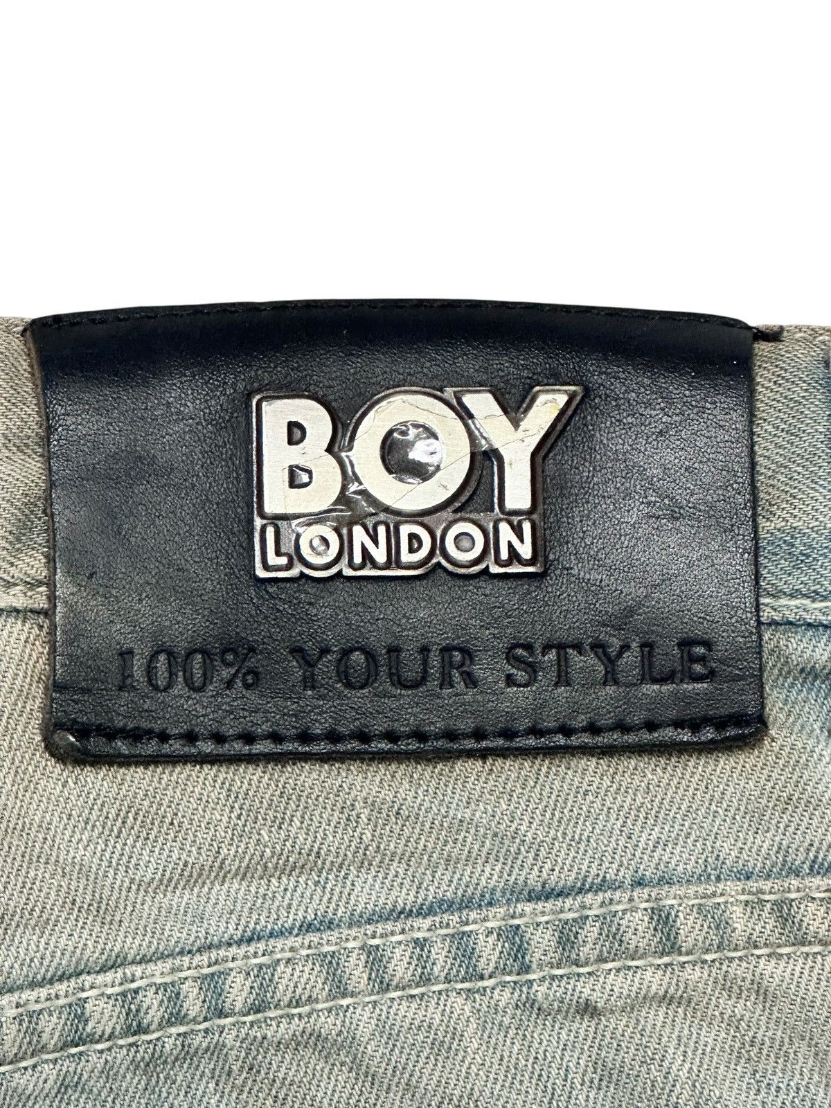 Boy London Vintage Boy London Bell-Bottom Flare Jeans Light BlueWash Size US 29 - 9 Thumbnail