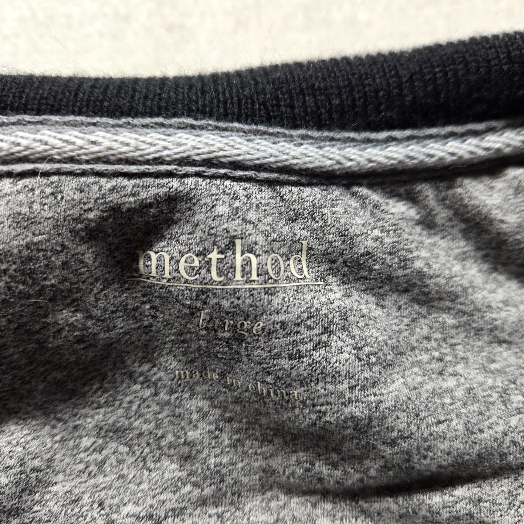 Vintage Method Pullover Knit Gray Long Sleeve Sweater 1/4 Zip Size L Men Large Casual American Classic Mens Size US L / EU 52-54 / 3 - 2 Thumbnail