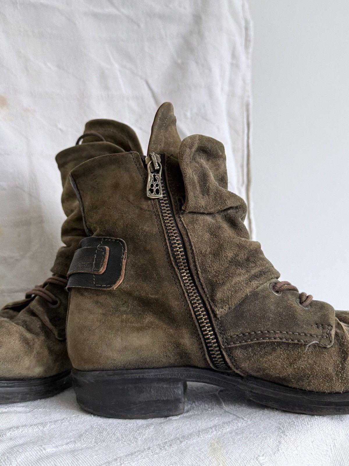 A.S.98 Avant Garde A.S. 98 Tornado Mart Style Suede Leather Boots Size US 6 / EU 39 - 8 Thumbnail