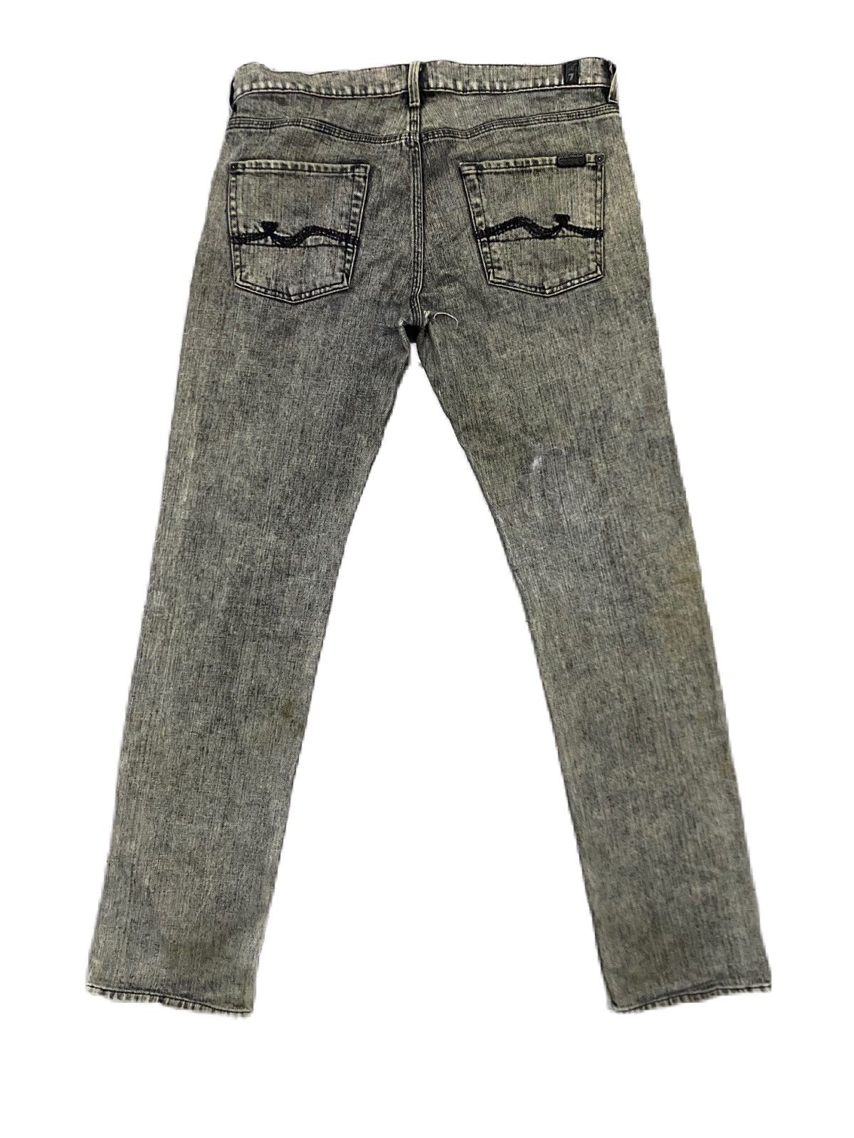 7 For All Mankind × Nudie Jeans SEVEN FOR ALL MANKIND ACID WASH DENIM SLIM TYPE Size US 34 / EU 50 - 5 Thumbnail