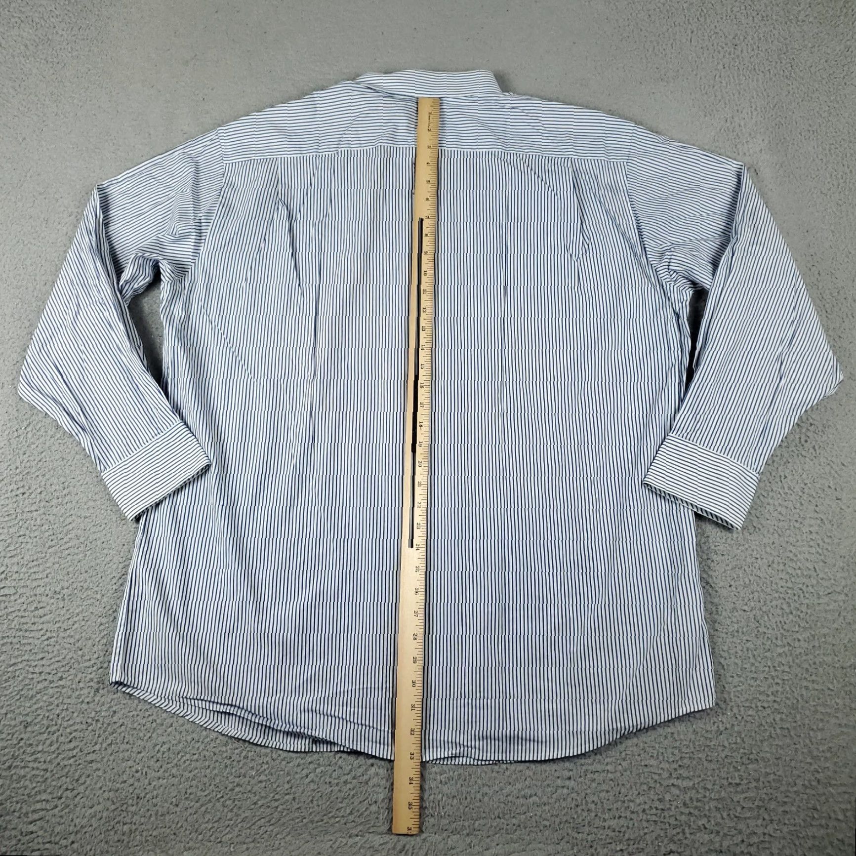 Tommy Hilfiger Tommy Hilfiger Shirt Mens XL Blue Striped Button-Up Long Sleeve Casual Formal Size US XL / EU 56 / 4 - 4 Thumbnail