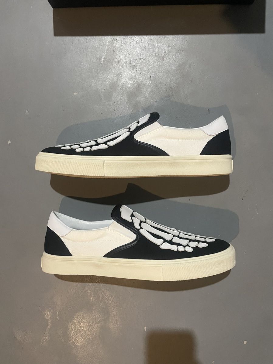 AMIRI Skeleton Top Slip-On Sneakers Black Brand New