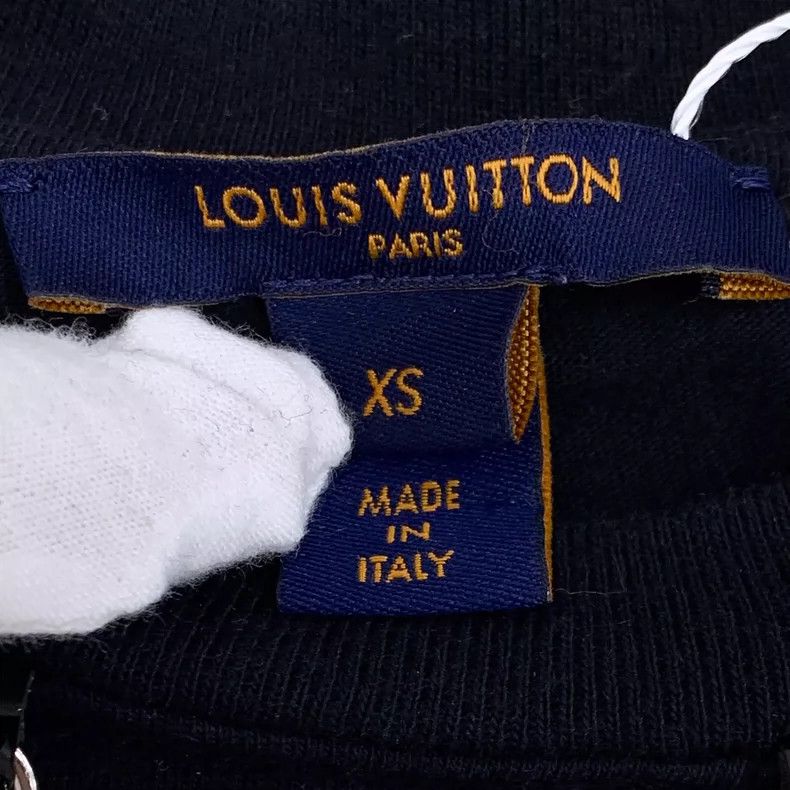 Louis Vuitton Louis Vuitton Black cotton crewneck T-shirt with monogramm Size XS / US 0-2 / IT 36-38 - 6 Thumbnail