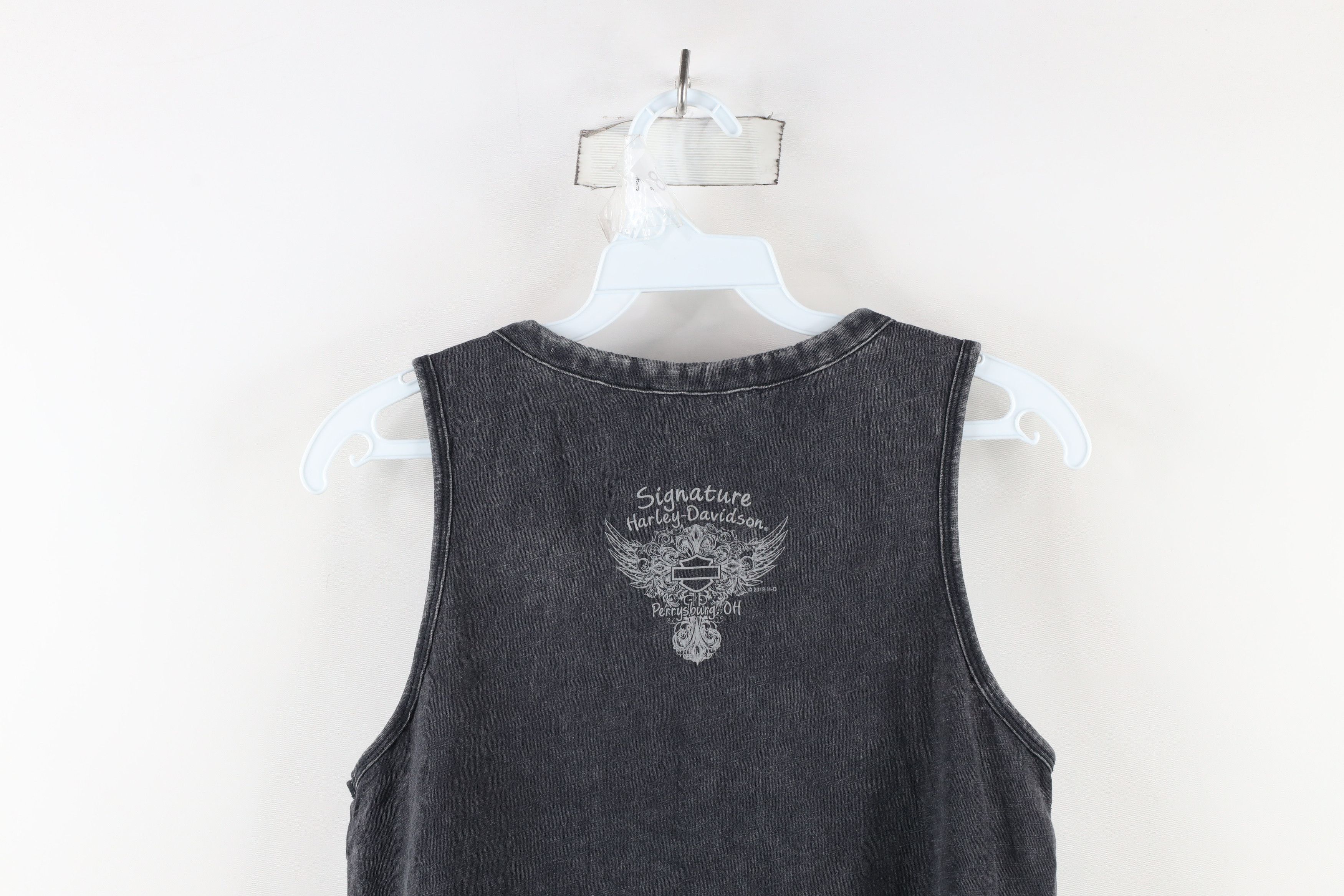 Harley Davidson × Vintage Y2K Harley Davidson Wings Sleeveless Muscle T-Shirt Size S / US 4 / IT 40 - 10 Thumbnail