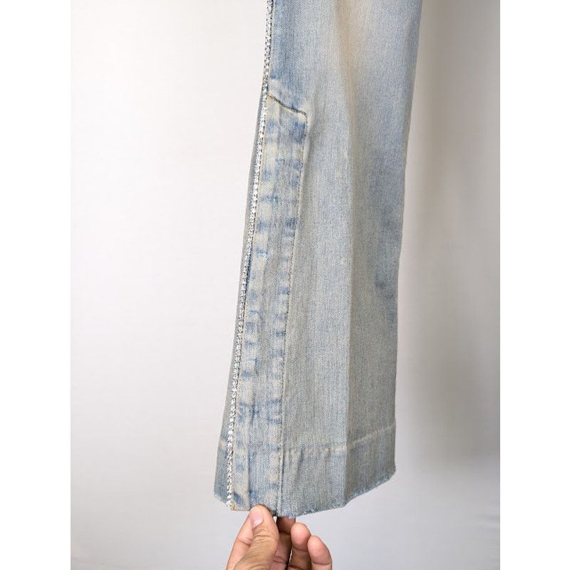 Amiri o1rshd1 Crystal Stack Flare Jeans in Clay Indigo Size US 32 / EU 48 - 7 Thumbnail