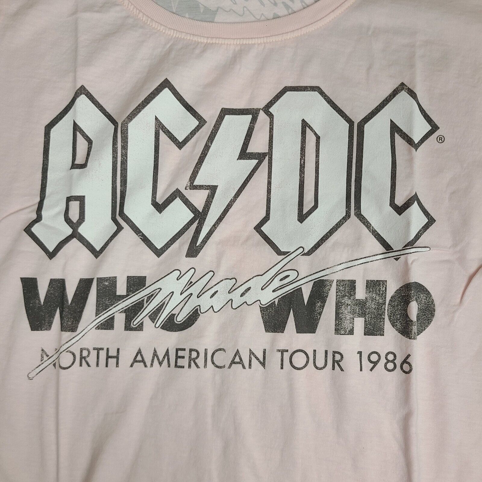 AC/DC AC/DC Who Made Who Tour Scoop Neck Tee Recycle Karma T-Shirt ...