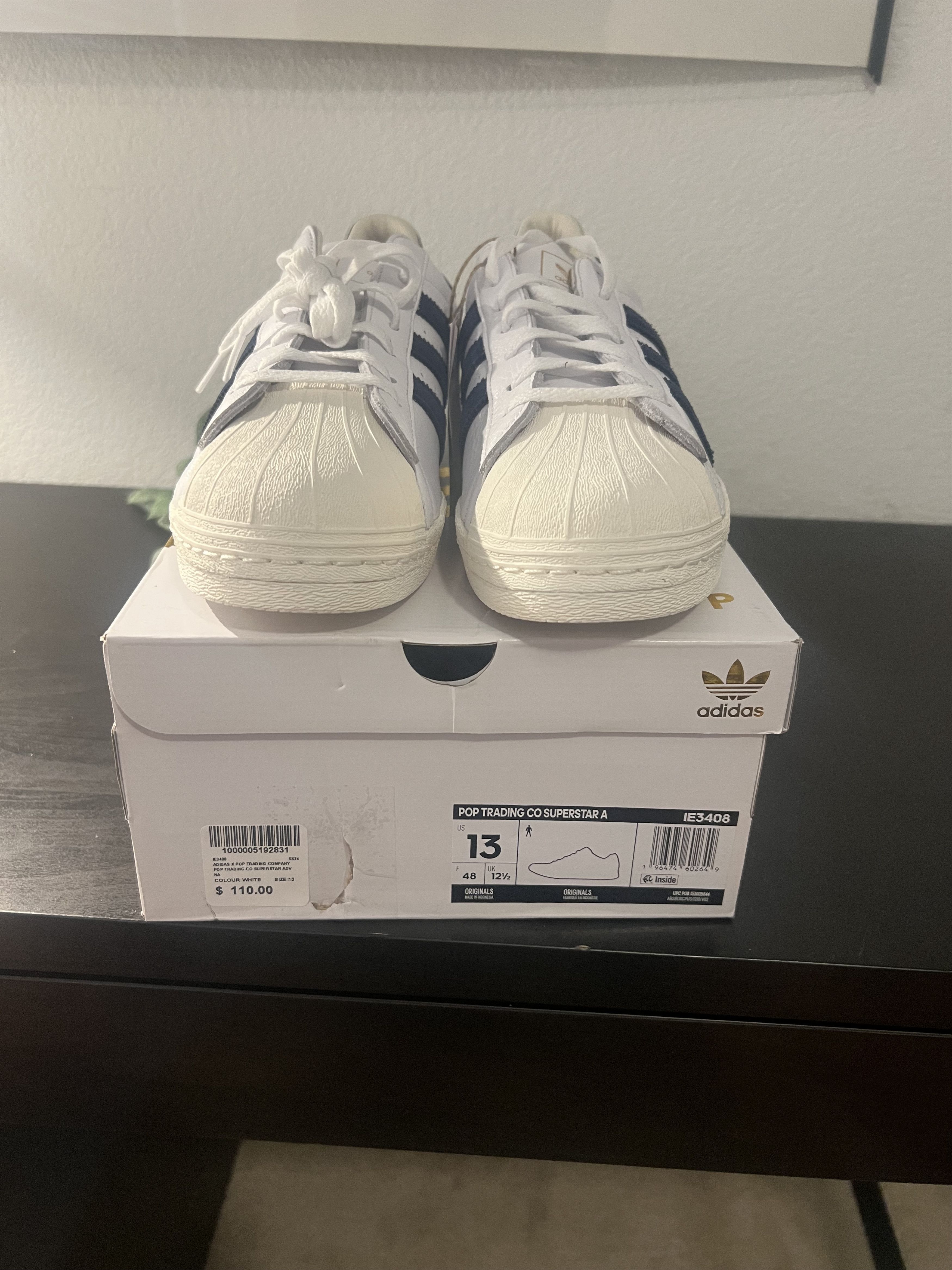 Adidas Adidas Pop Trading Co Superstar ADV Size US 13 / EU 46 - 6 Thumbnail