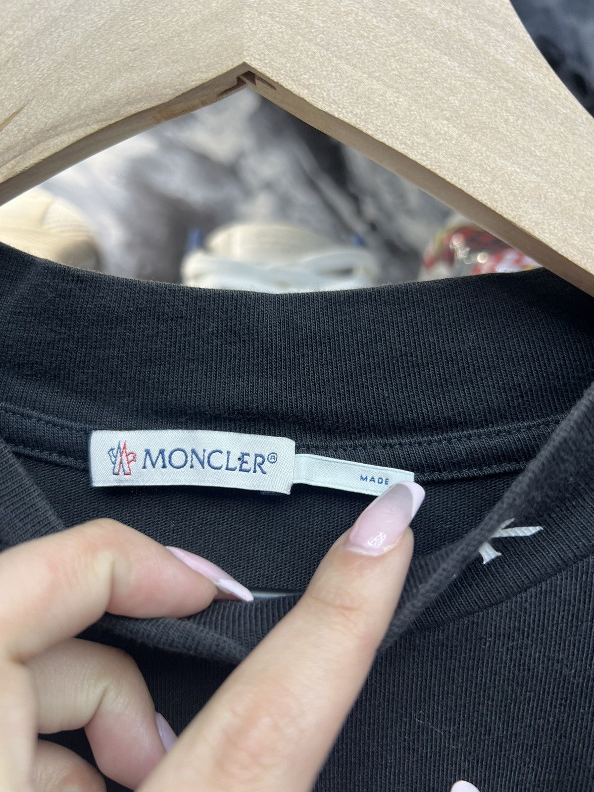 Moncler Moncler Black T-Shirt Size US L / EU 52-54 / 3 - 4 Thumbnail