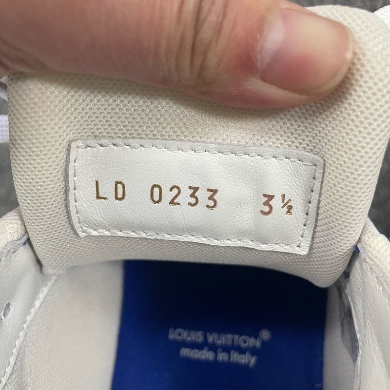 Louis Vuitton Louis Vuitton Blue and White Trainer Sneakers -2508 Size US 7.5 / EU 40-41 - 7 Thumbnail