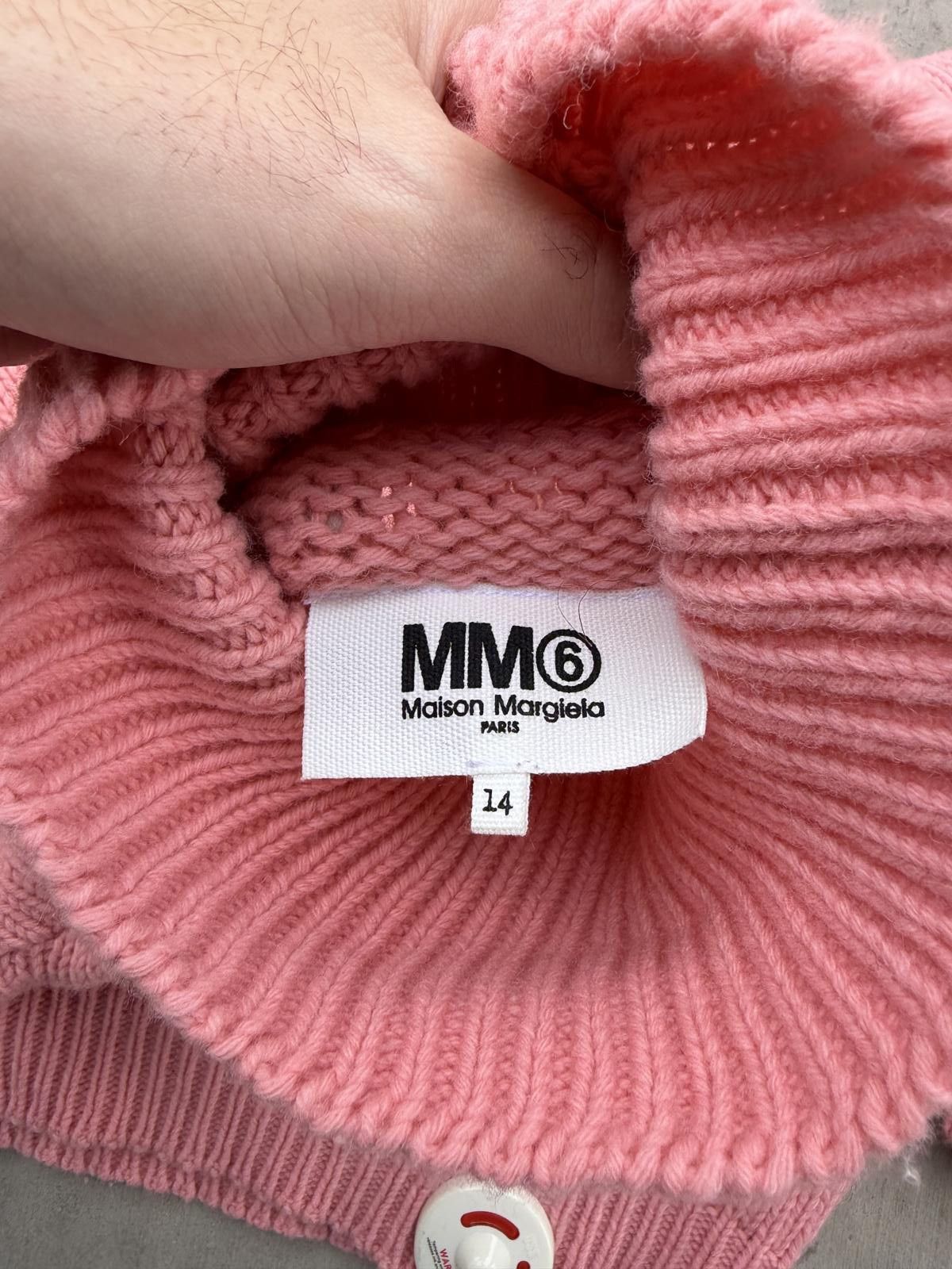 Maison Margiela Maison Margiela MM6 Kids Logo Knit Crewneck – Pink – 14Y Size US XXS / EU 40 - 5 Thumbnail