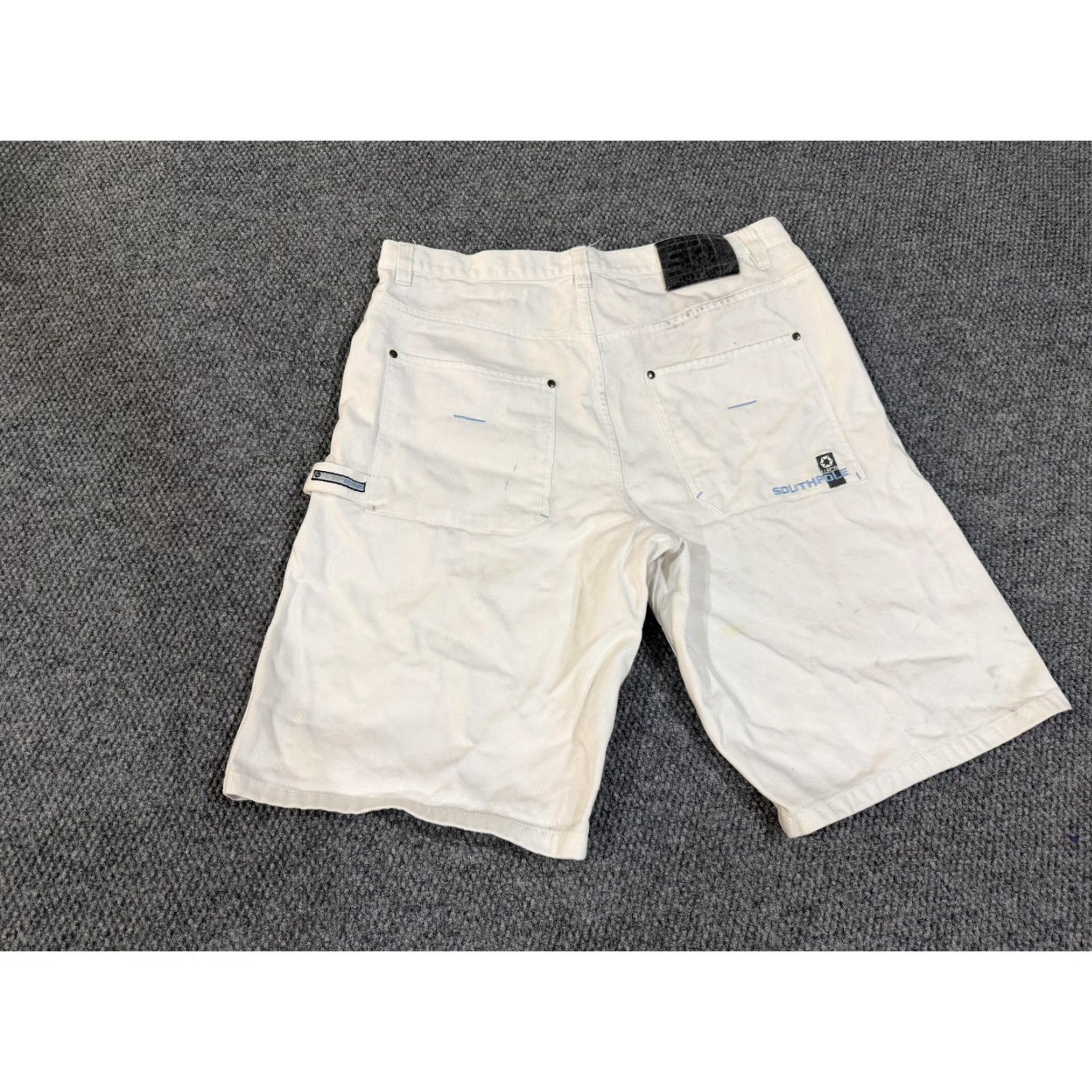 Southpole Southpole Shorts Mens 40 White Denim Relaxed Fit Bermuda 5 Pocket Logo Casual Size US 40 / EU 56 - 2 Thumbnail