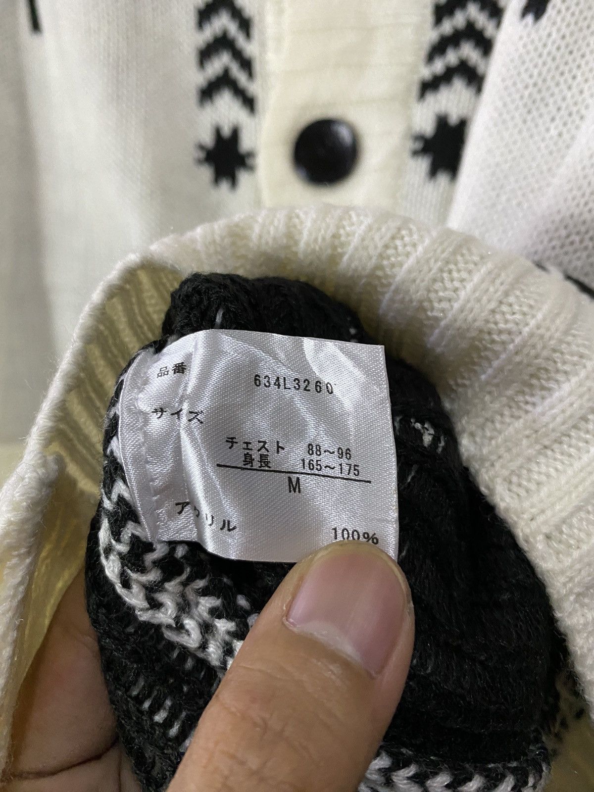Issey Miyake Tete Homme Issey Miyake Wool Navajo Cardigan Size US M / EU 48-50 / 2 - 8 Thumbnail