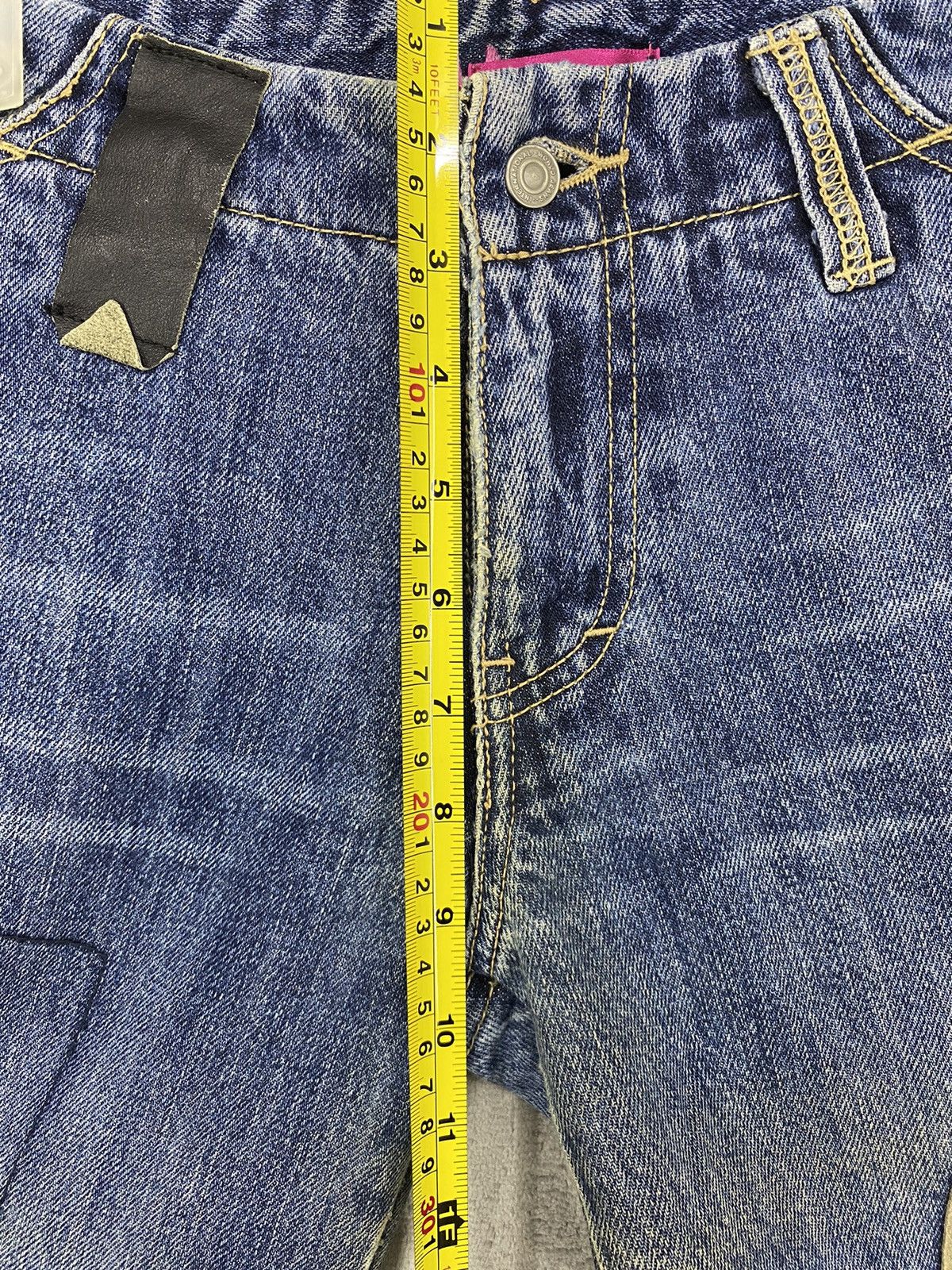 Japanese Brand INTERNATIONAL WORLD JEANS JAPANESE BRAND & PEACE PATCHWORK Size US 30 / EU 46 - 13 Thumbnail