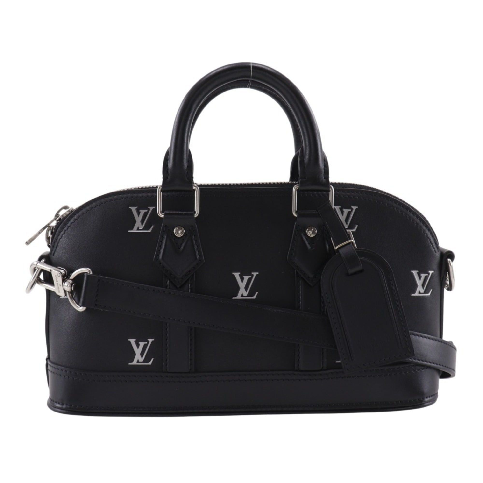 Louis Vuitton Louis Vuitton Alma EW Handbag, 2-Way Shoulder Bag, M24529, Calfskin, Black, 2-Way, A5 Size, Double Zipper, Women's Size ONE SIZE - 1 Thumbnail