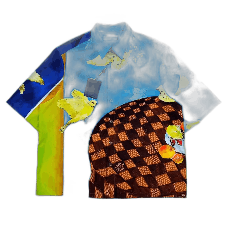 Louis Vuitton Louis Vuitton Short Sleeve Painted Shirt-yf Size US L / EU 52-54 / 3 - 1 Thumbnail