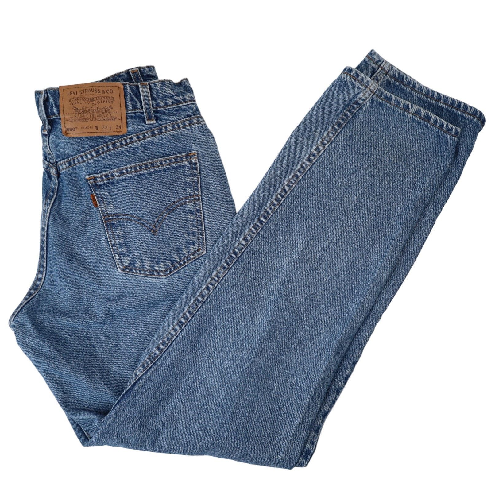 Levi's × Vintage Vintage Levis 550 Orange Tab Denim Jeans Size US 33 - 9 Thumbnail