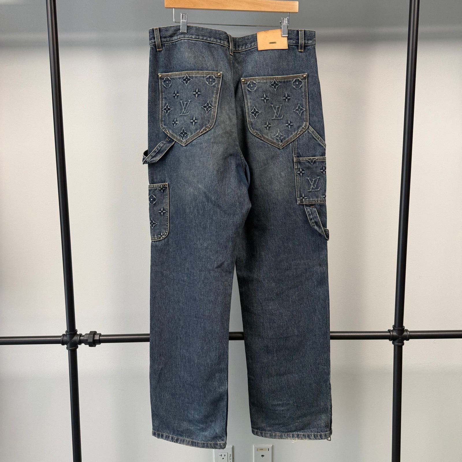 Louis Vuitton Louis Vuitton Monogra Double Knee Carpenter Denim - 36 Size US 36 / EU 52 - 3 Thumbnail