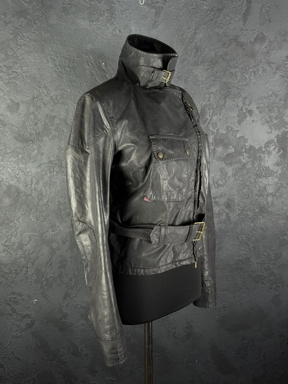 Belstaff Belstaff Sammy Miller Gold Label Women’s Wax Belted Jacket Size M / US 6-8 / IT 42-44 - 11 Thumbnail