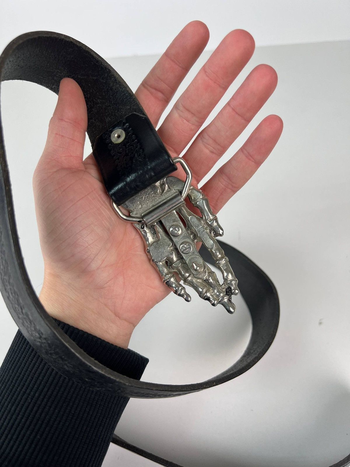 Other Style Skeleton vintage leather belt Size ONE SIZE - 4 Thumbnail