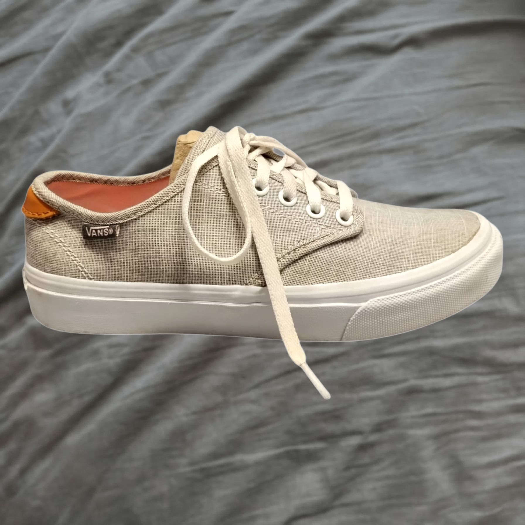 Vans VANS off the Wall Ultracush Flats Sneakers Womens 7.5 Gray White Lace Up 721356 Size US 8 / IT 38 - 1 Thumbnail