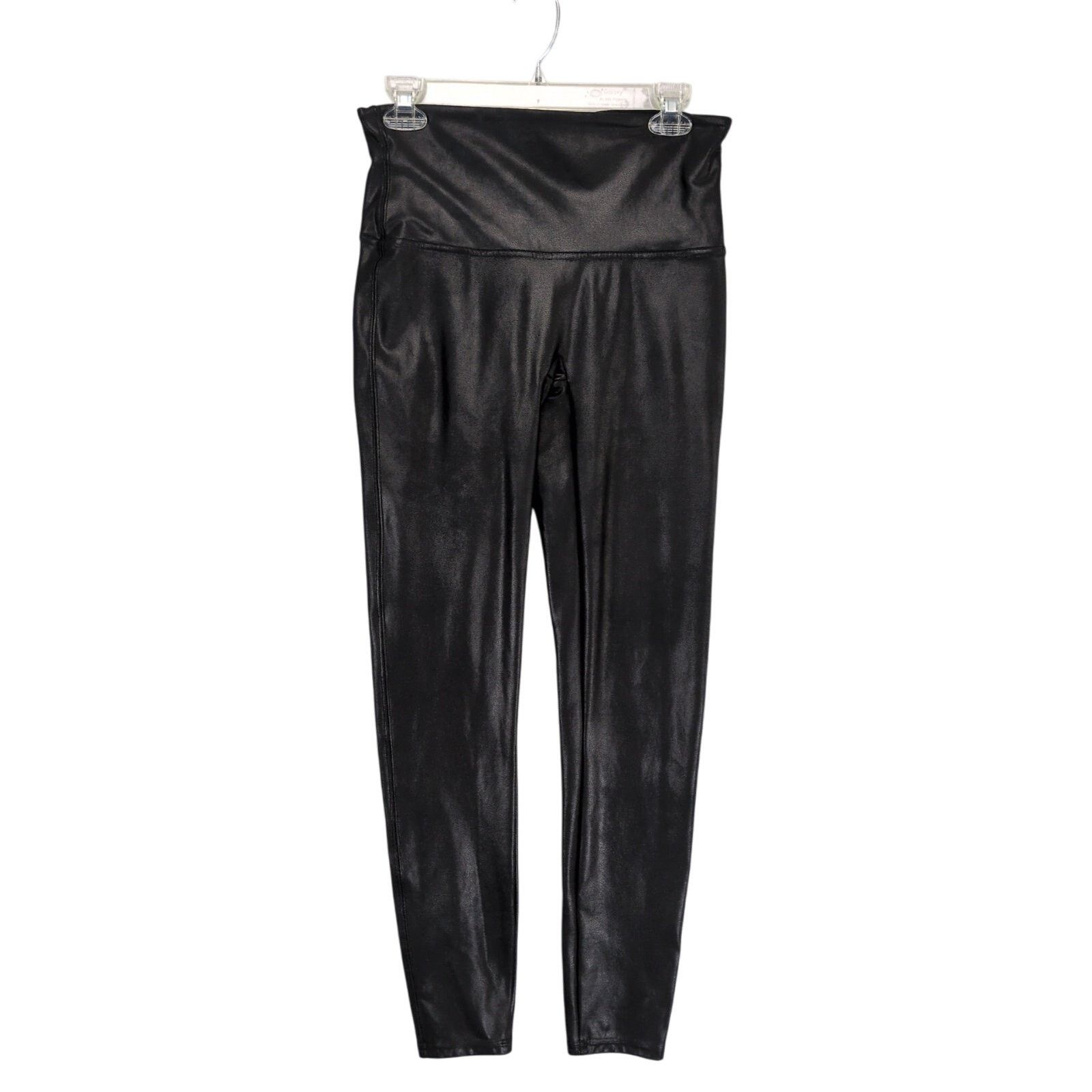 Spanx Spanx Sara Blakely Faux Leather Pebble Texture Black Legging Size 30" / US 8 / IT 44 - 2 Thumbnail