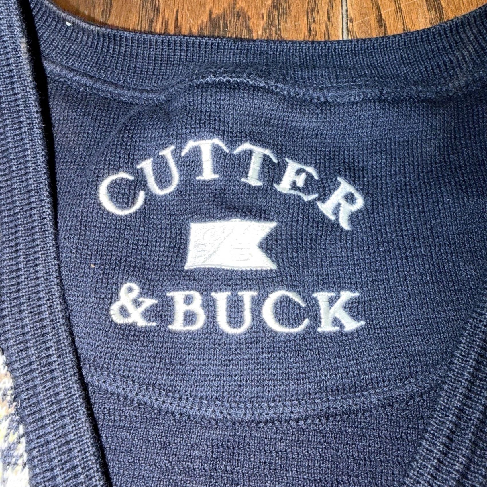 Peter Millar Cutter & Buck Vest Mens Large Pine Valley Argyle V Neck Golf Size US L / EU 52-54 / 3 - 3 Thumbnail