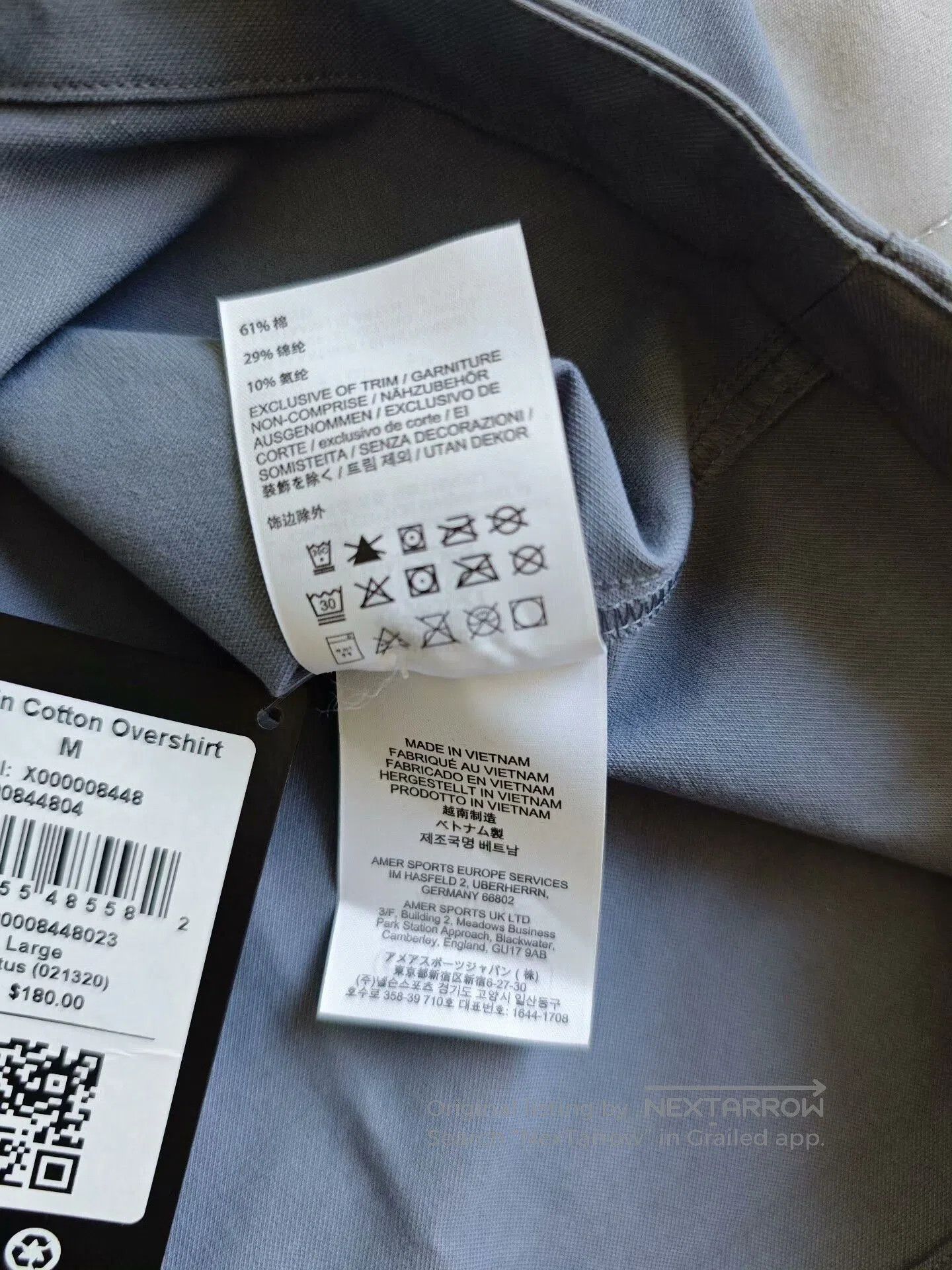 Arc'teryx Arcteryx Cronin Cotton Overshirt for Men. Size US XL / EU 56 / 4 - 7 Thumbnail