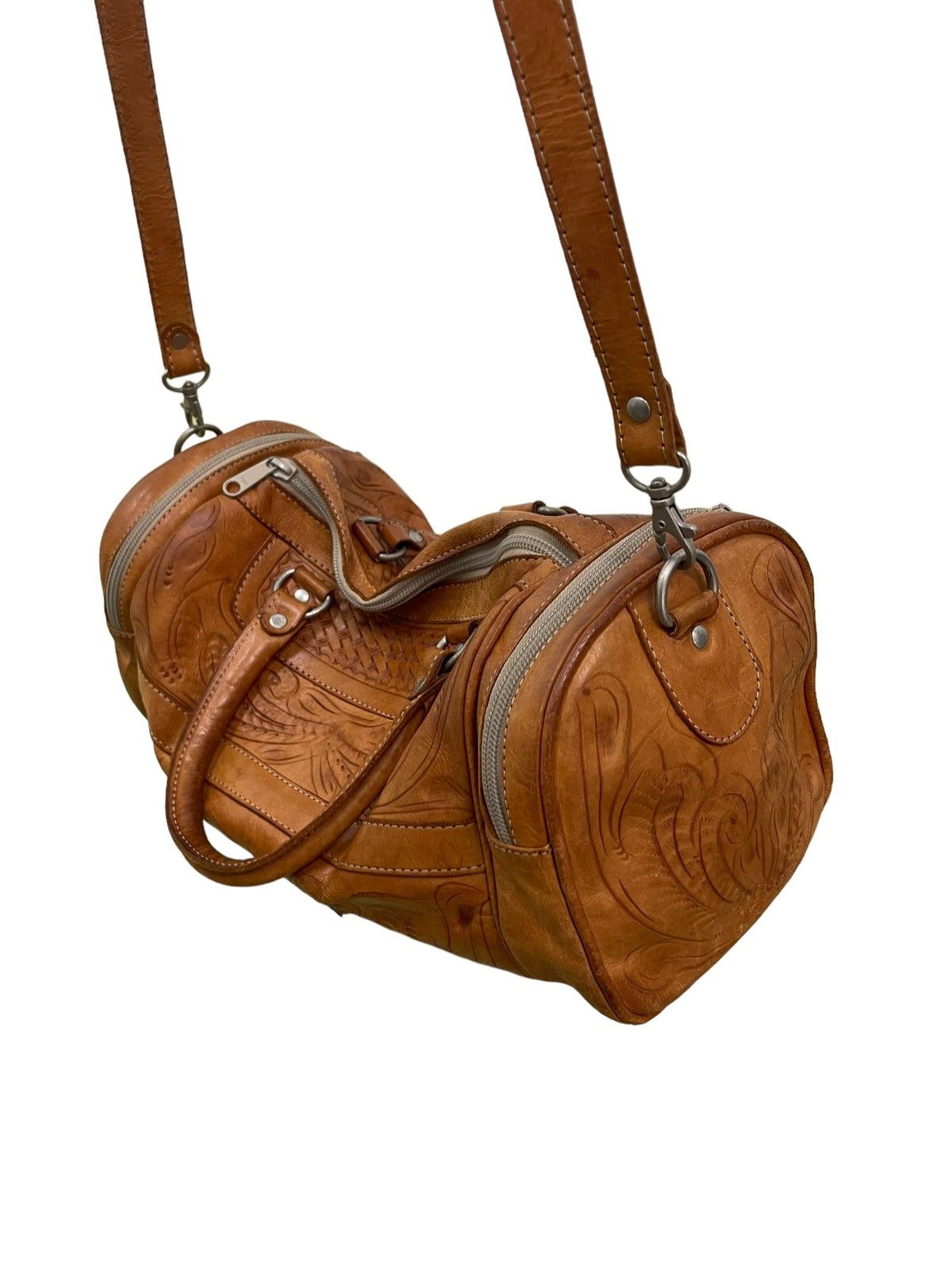 Genuine Leather Full Leather Boston Bag Vintage LL Artworks 2🟩 Size ONE SIZE - 5 Thumbnail