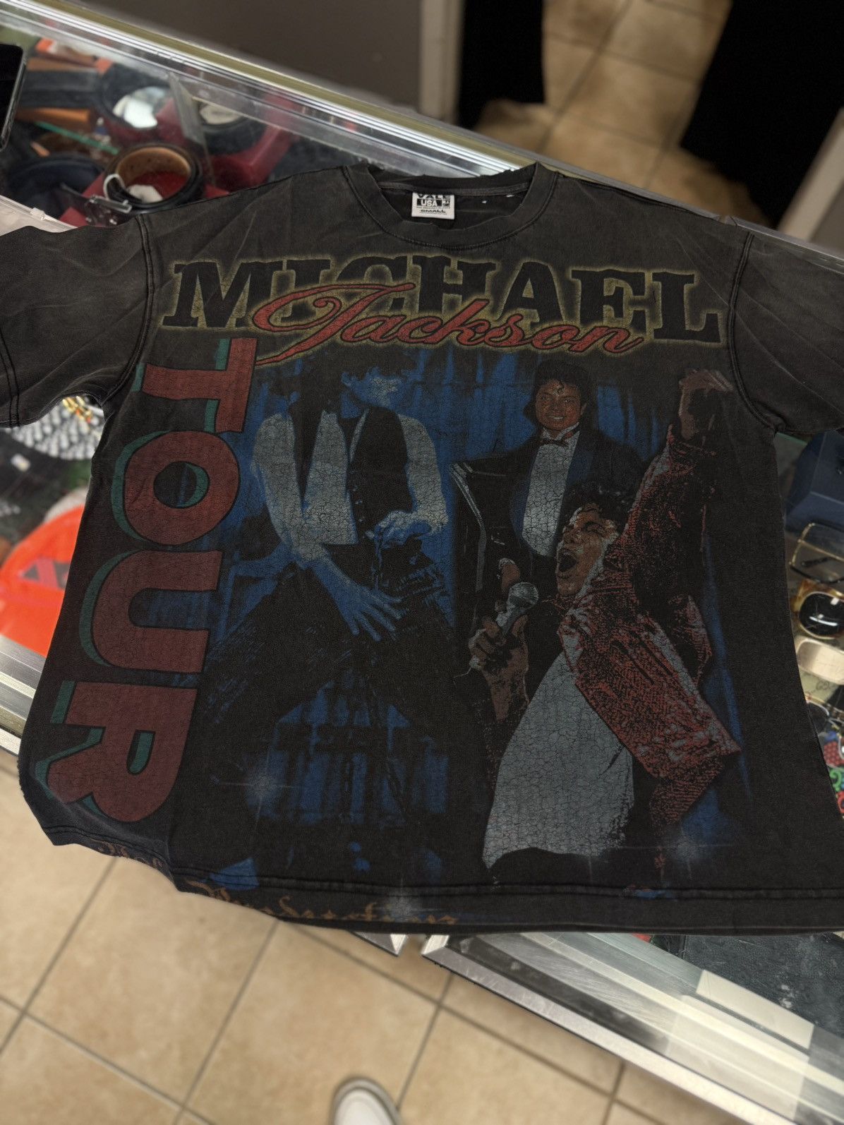 Vale Vale Valley Black Michael Jackson Tee Shirt Size S (NEW) Size US S / EU 44-46 / 1 - 1 Thumbnail