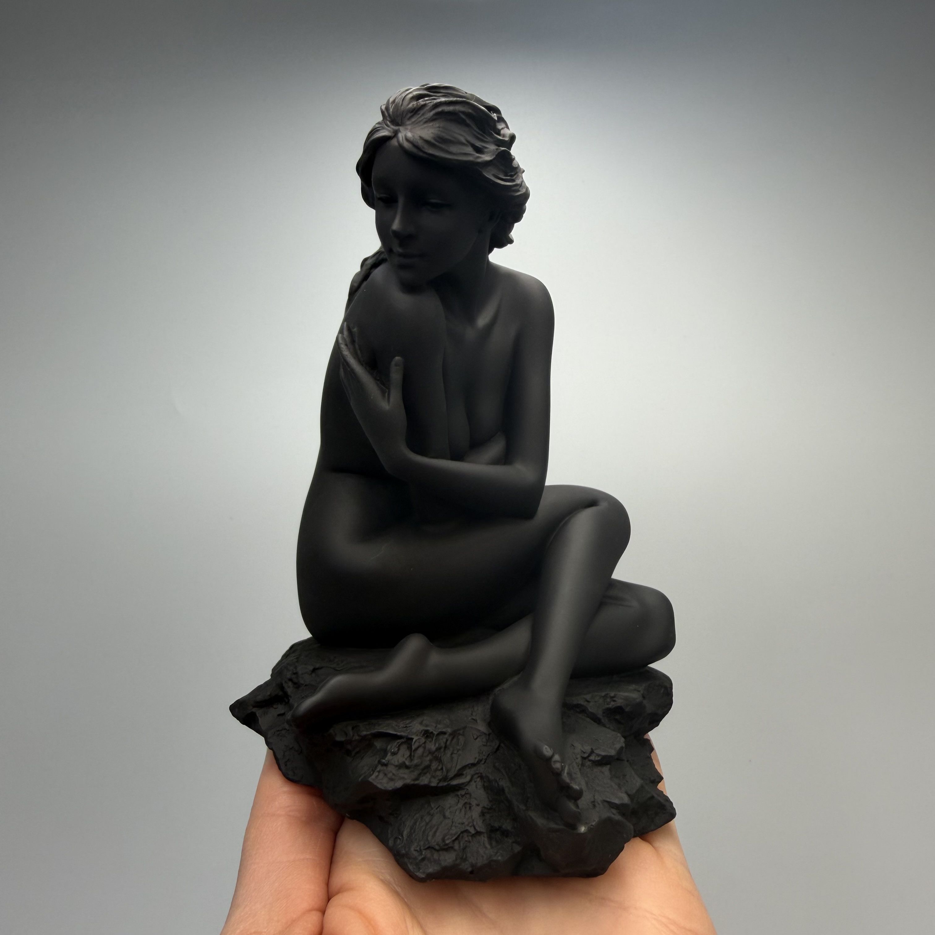 Other Vintage Polystone Reclining Black Lady Figurine Sculpture Size ONE SIZE - 1 Thumbnail