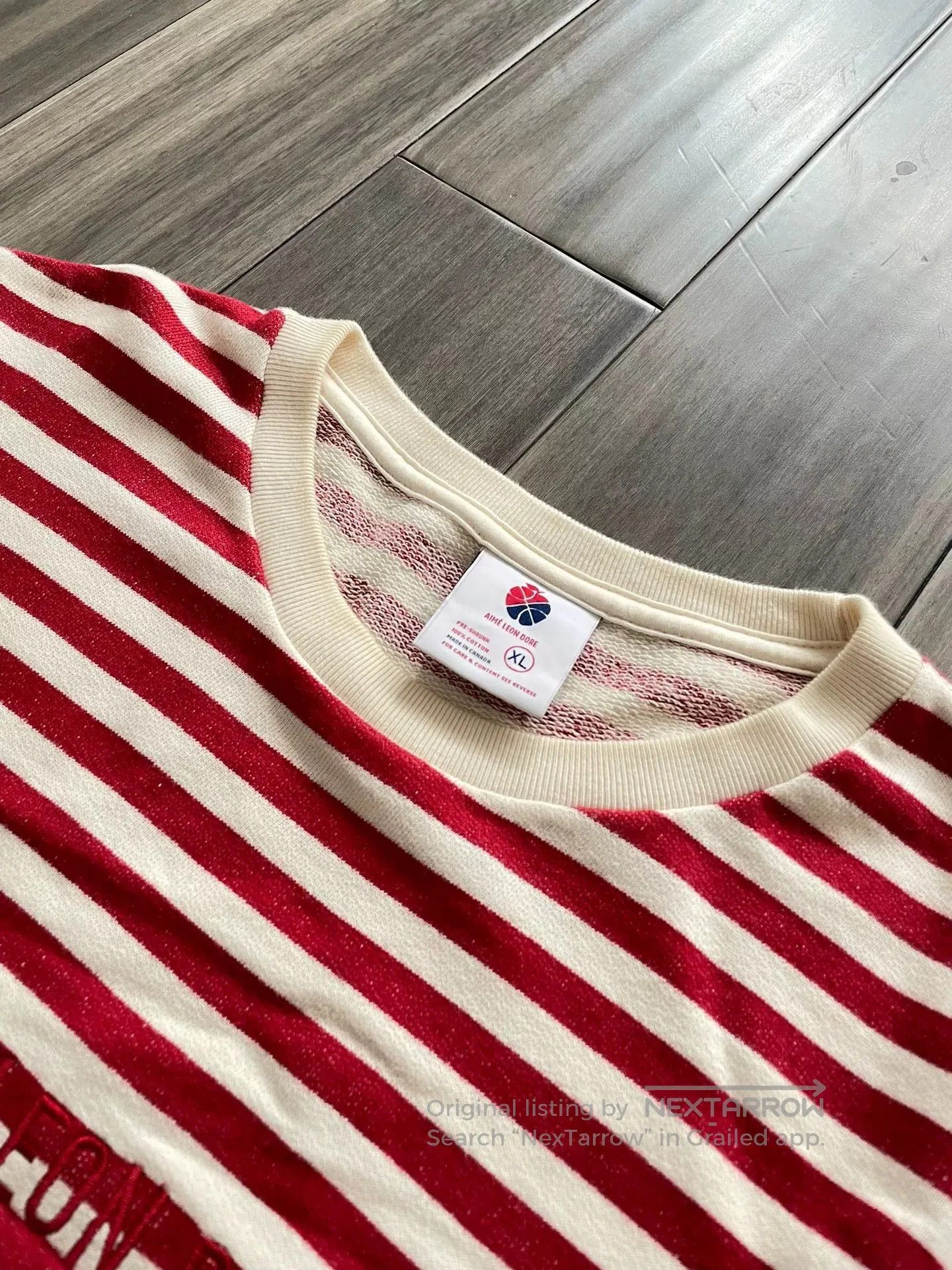 Aime Leon Dore Aime Leon Dore Red Stripe Sweatshirt. Size US XL / EU 56 / 4 - 3 Thumbnail