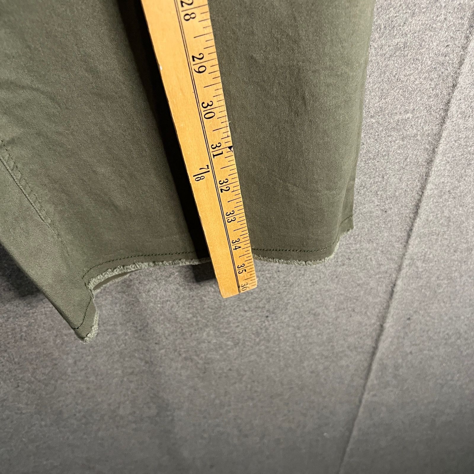 Other Denim & Co. EasyWear Twill Wide Les Crop with Frey Hem Dar Size 38" / US 16 / IT 52 - 6 Thumbnail