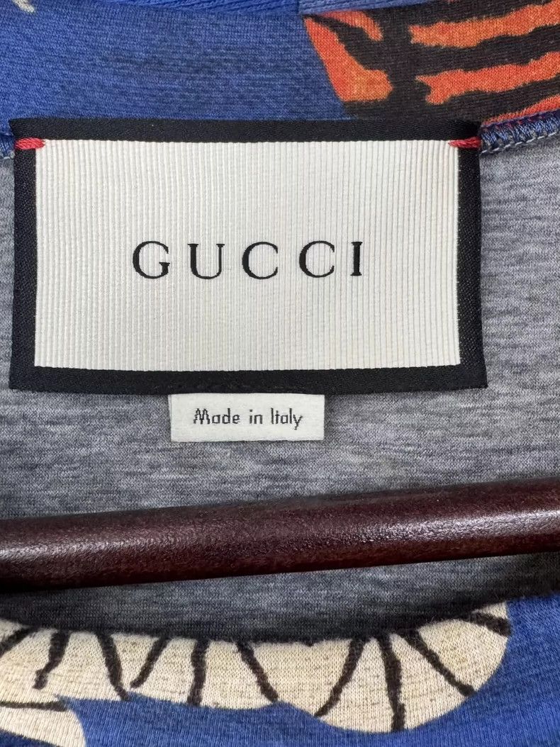 Gucci Gucci Tiger pattern printed round-neck long-sleeved sweatsh Size US XXS / EU 40 - 3 Thumbnail